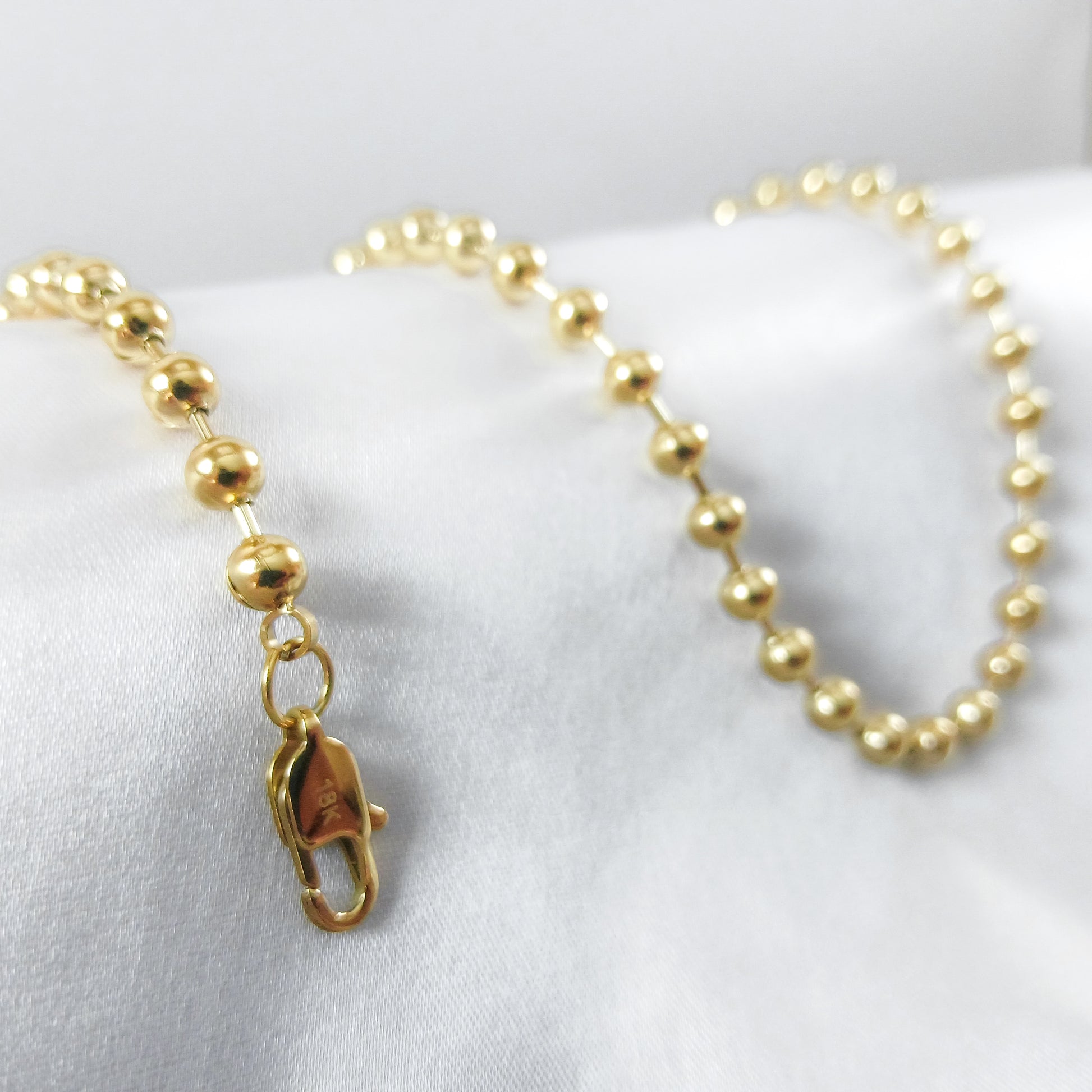 Cadena Militar en Oro Laminado 18K Hombre