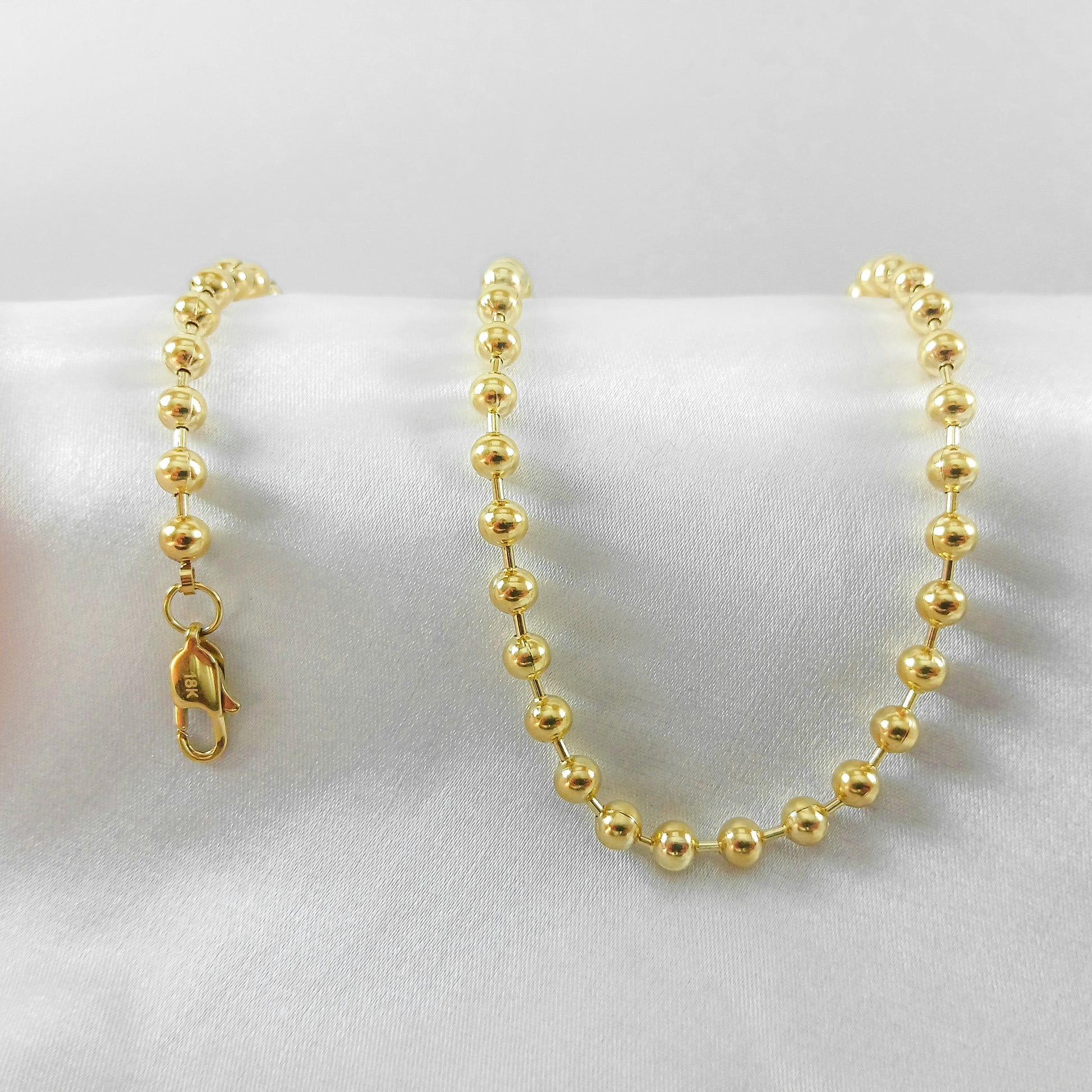 Cadena Militar en Oro Laminado 18K Hombre