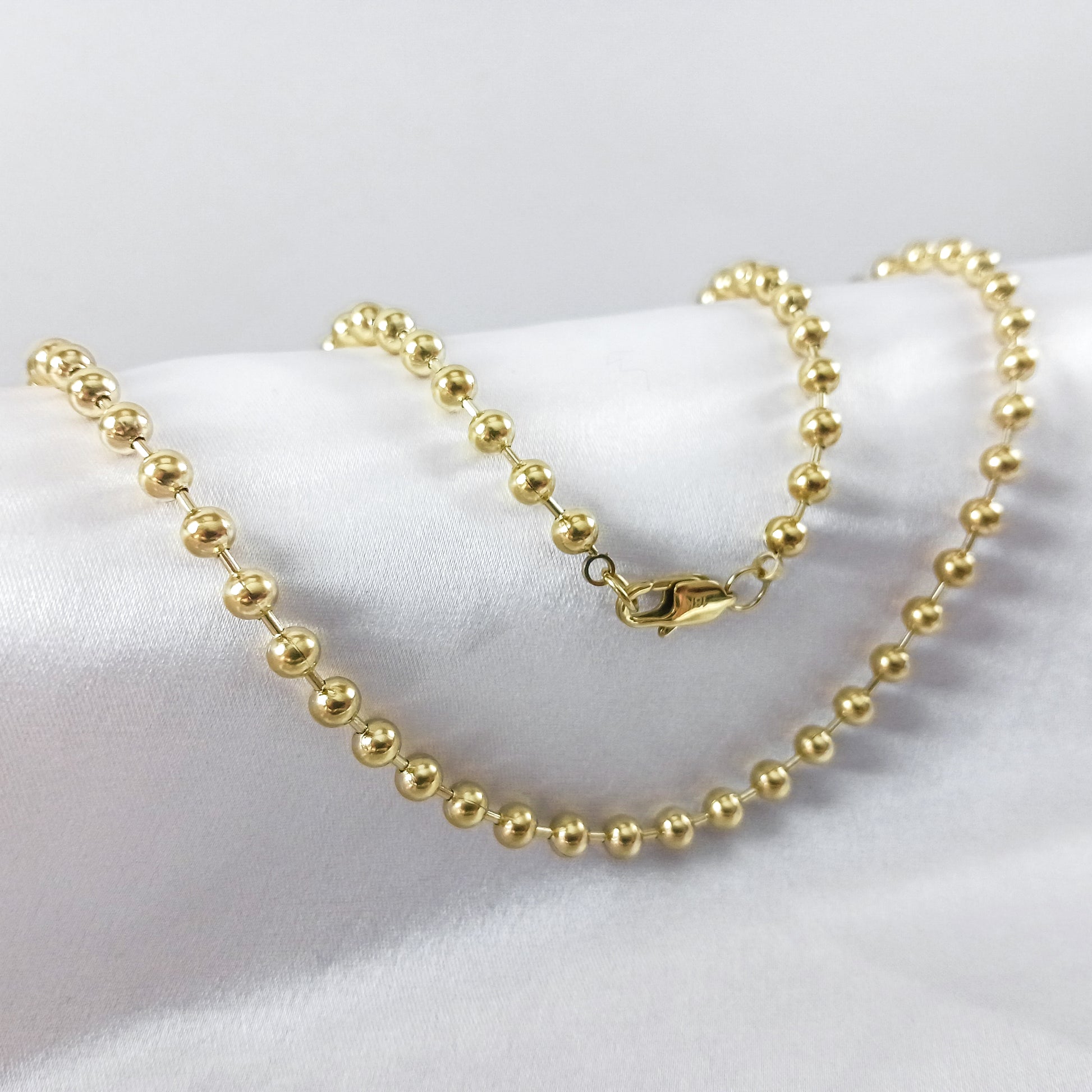 Cadena Militar en Oro Laminado 18K Hombre