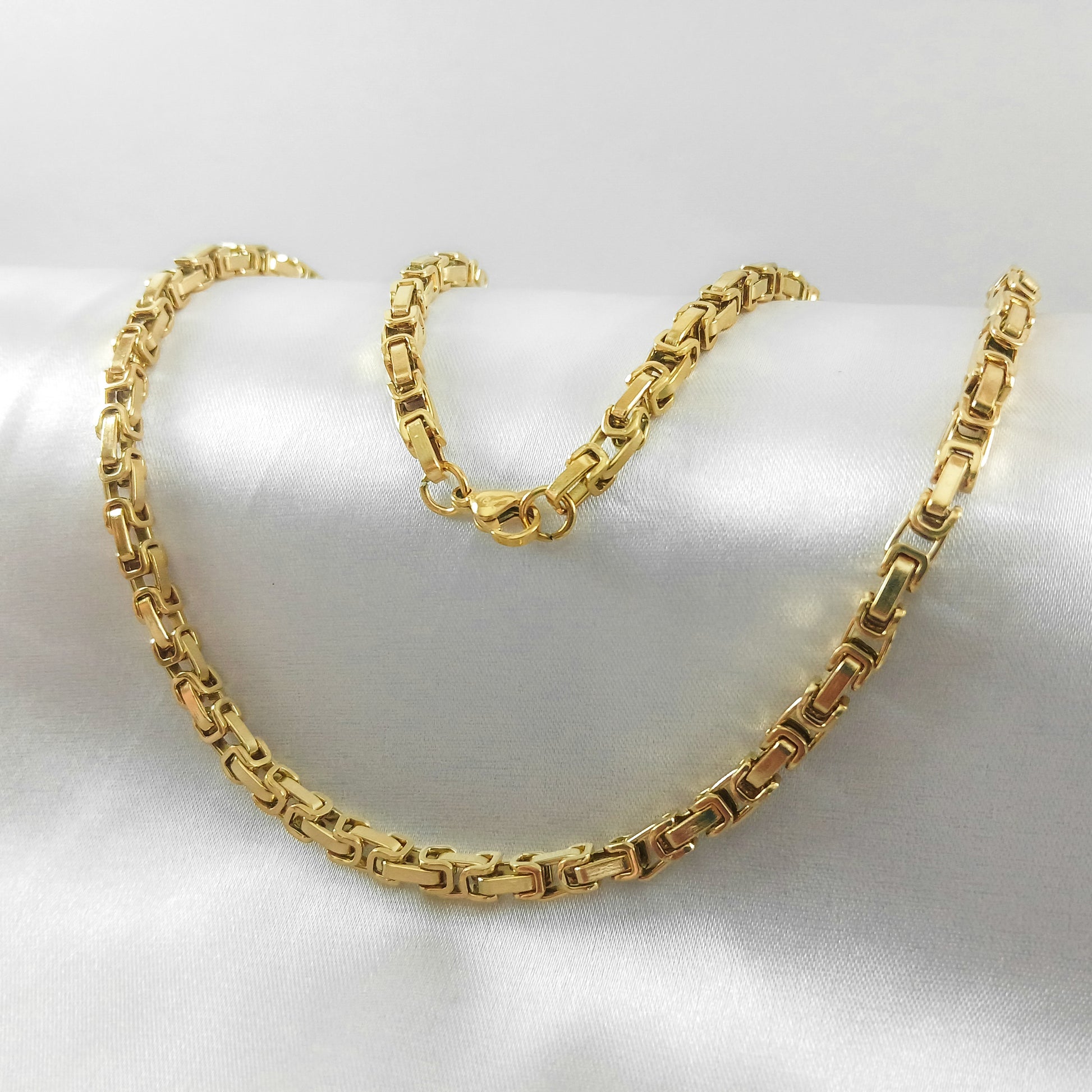 Cadena Rustica en Oro Laminado 18K Mujer