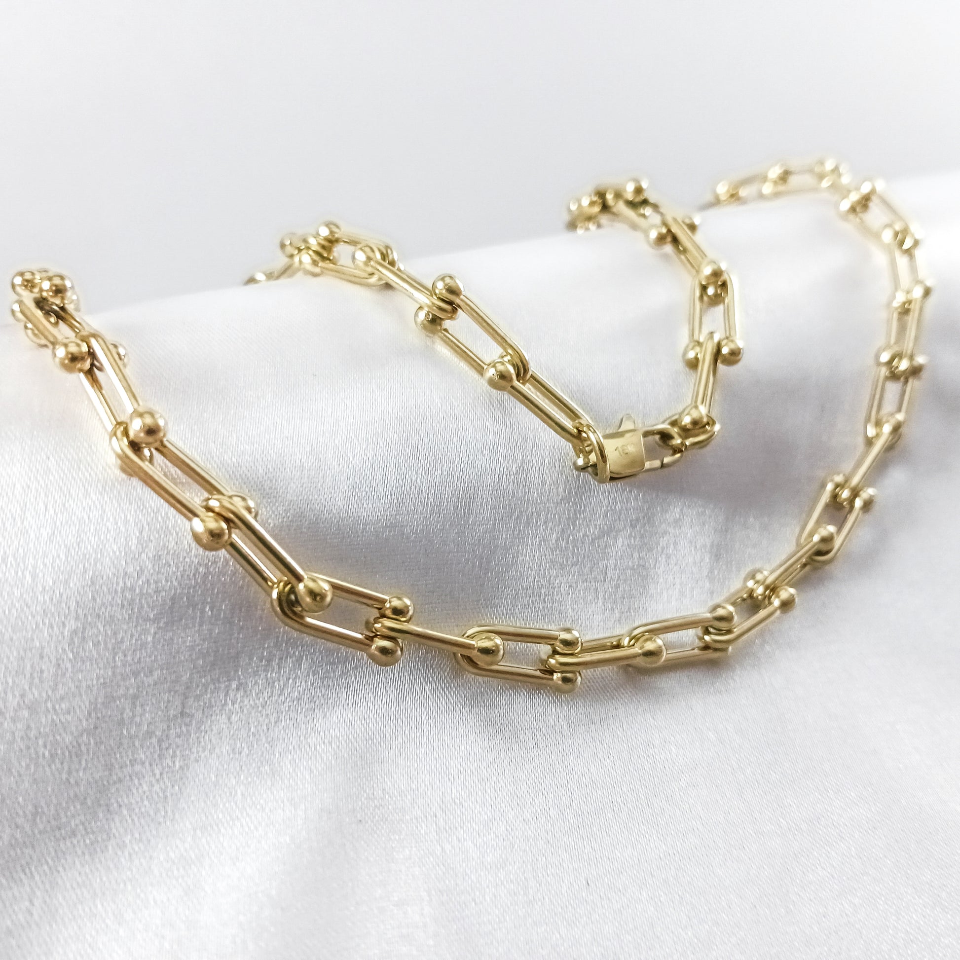 Cadena Ancla en Oro Laminado 18K Mujer