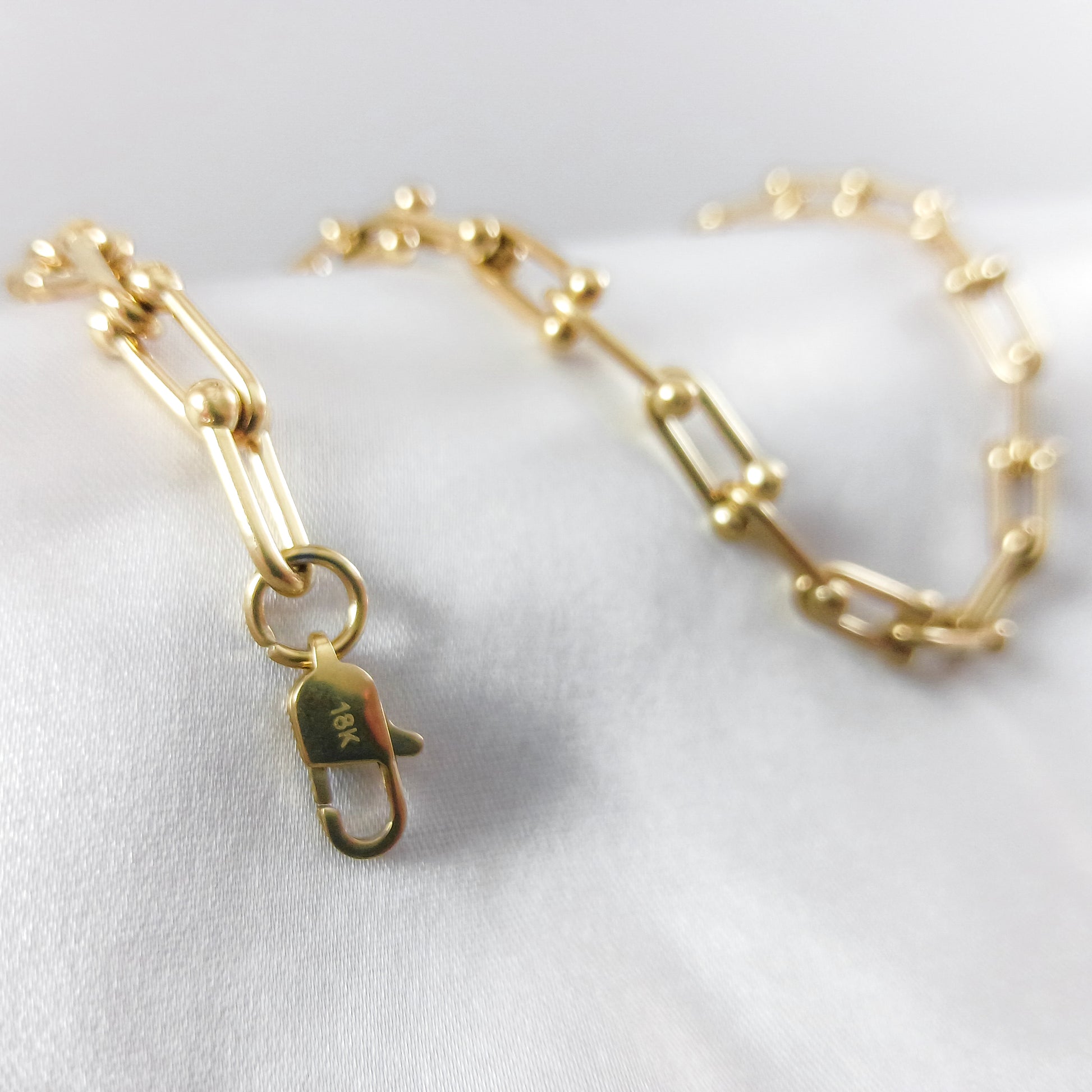 Cadena Ancla en Oro Laminado 18K Mujer