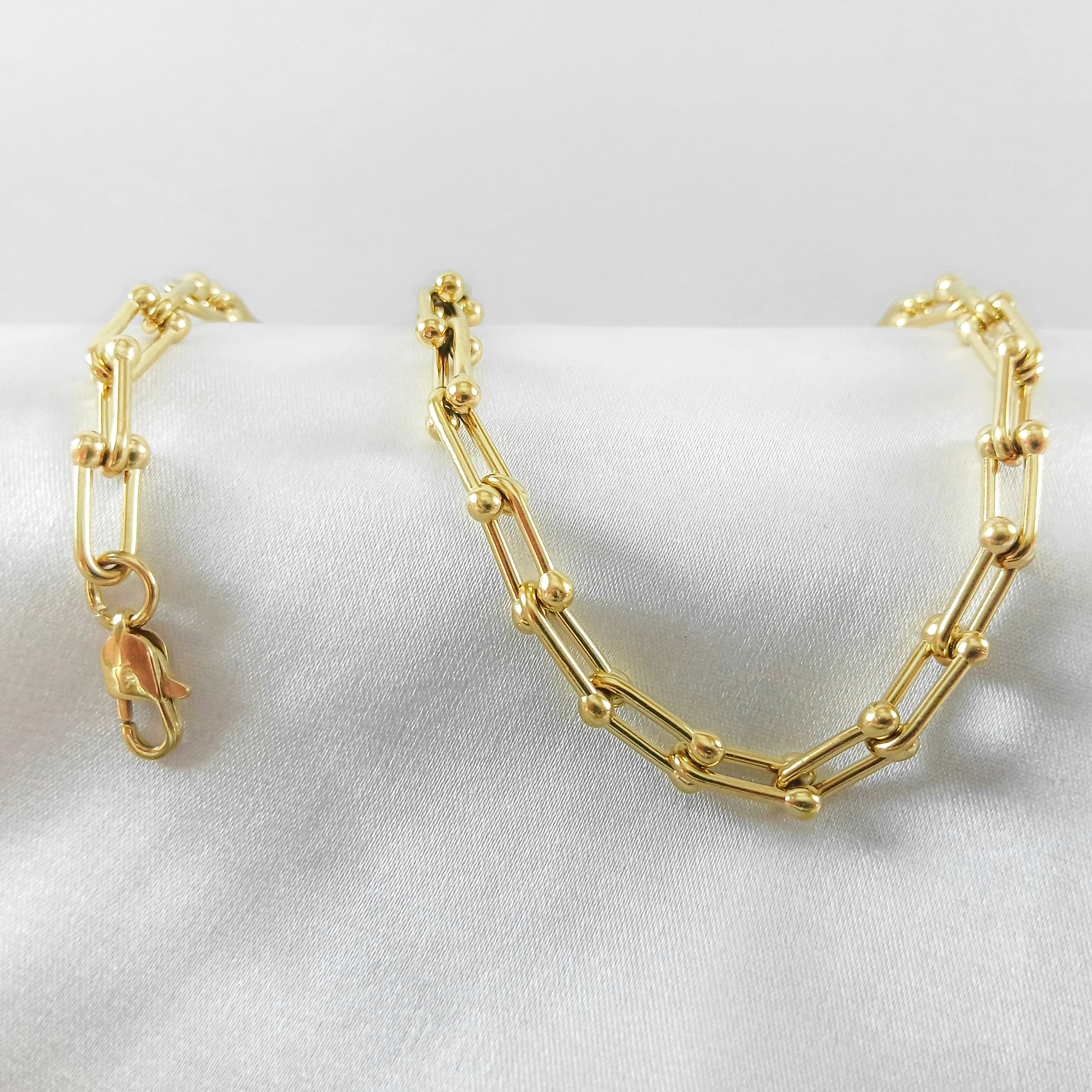 Cadena Ancla en Oro Laminado 18K Mujer