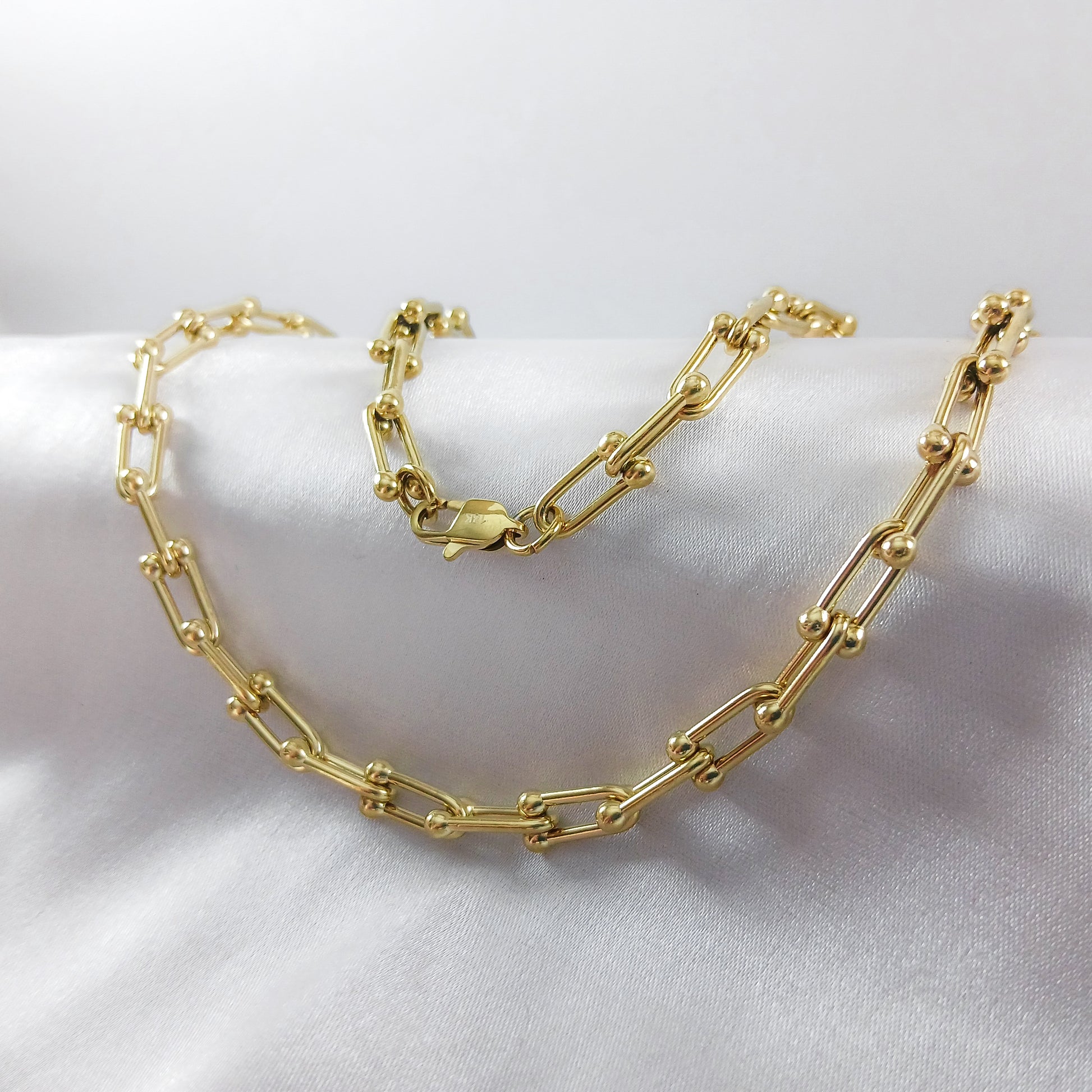 Cadena Ancla en Oro Laminado 18K Mujer