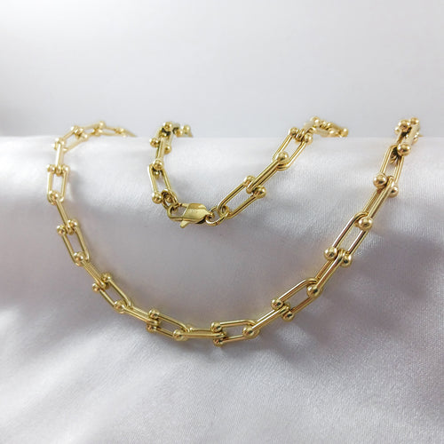 Cadena Ancla en Oro Laminado 18K Mujer