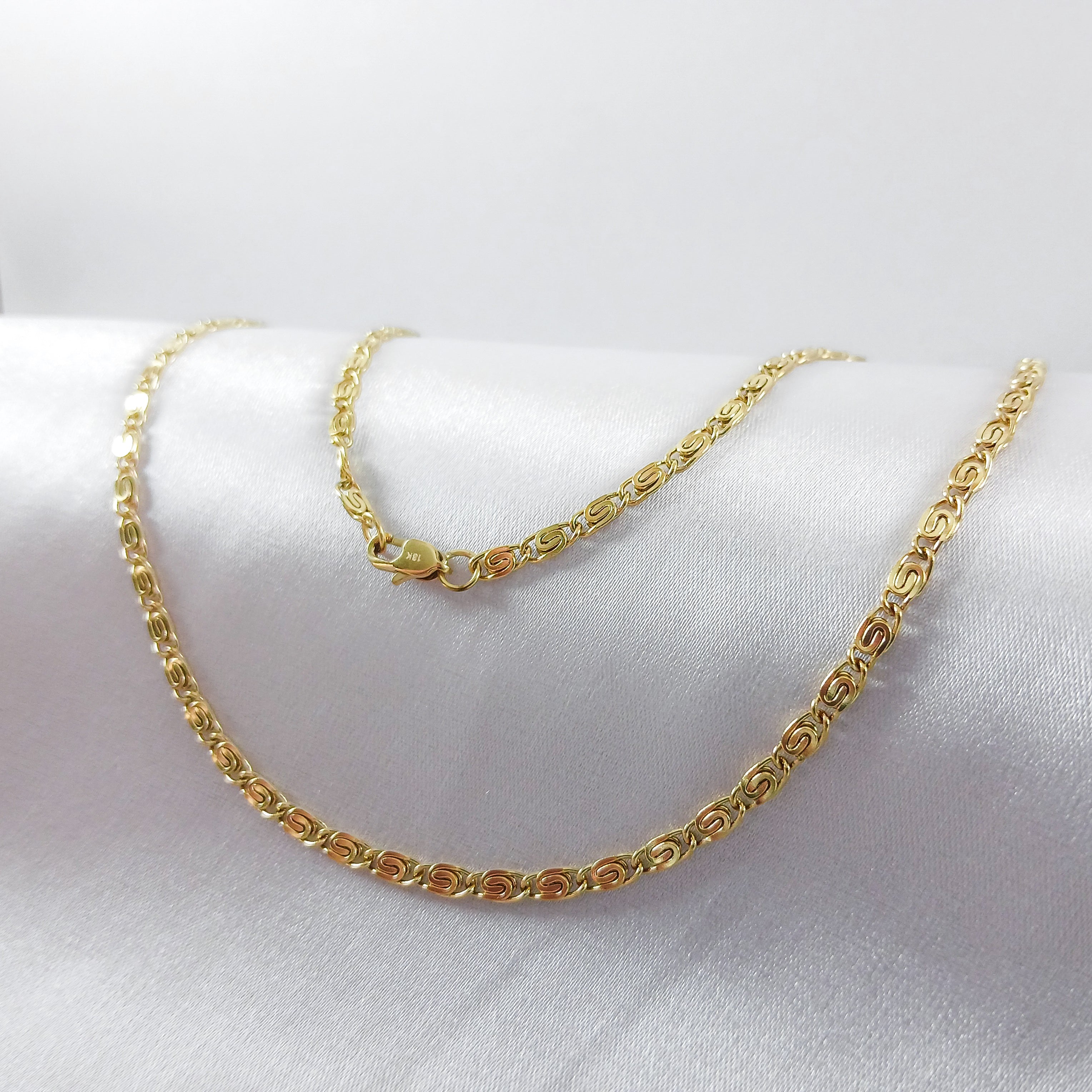 Cadena Clip en Oro Laminado 18K Mujer