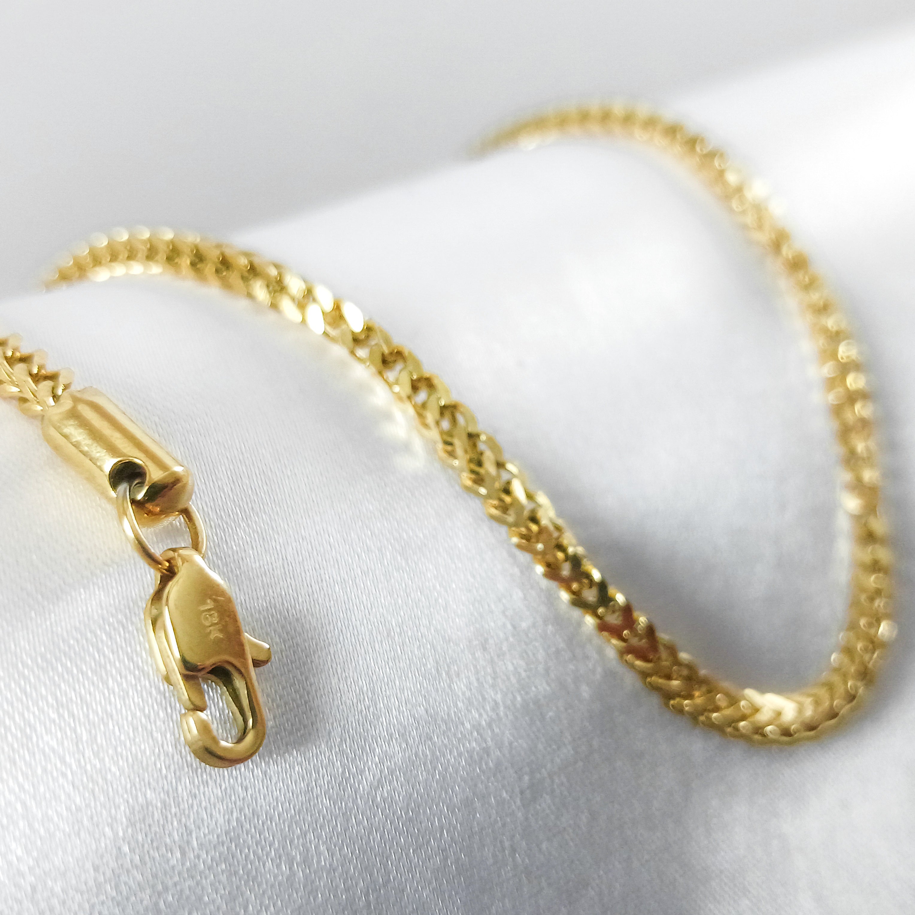 Cadena Franco en Oro Laminado 18K Mujer