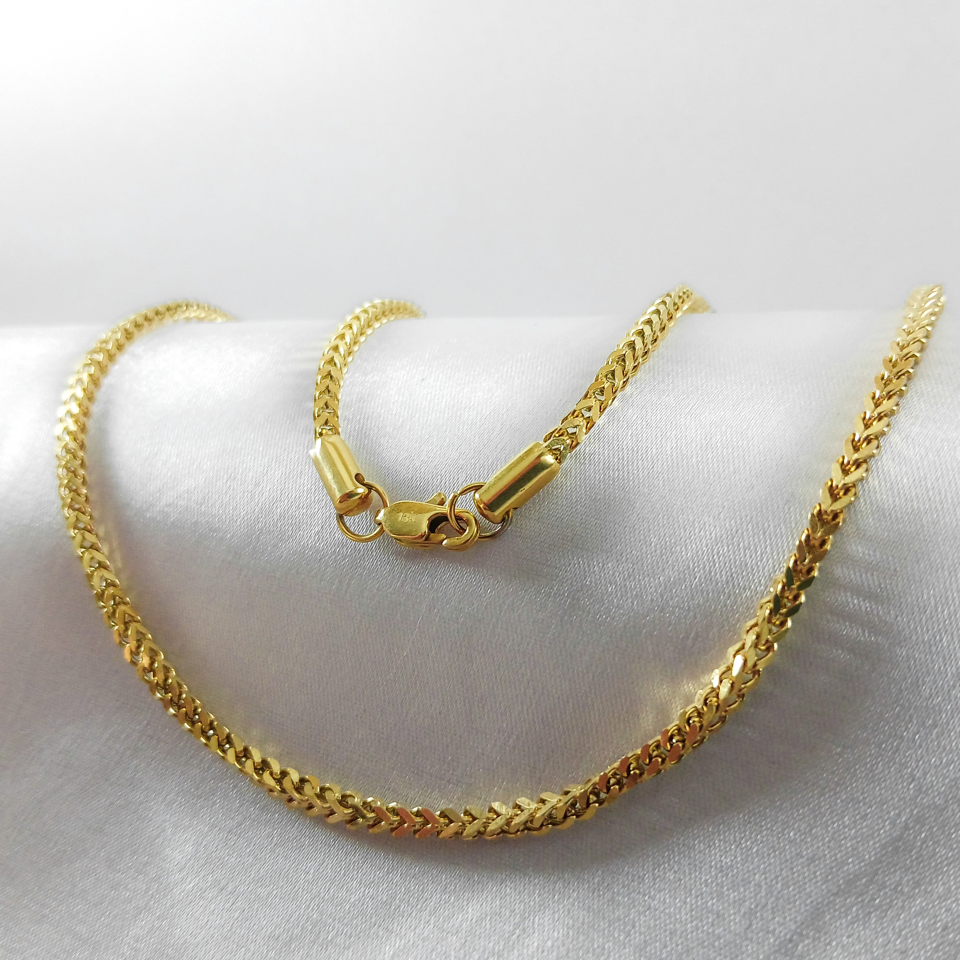 Cadena Franco en Oro Laminado 18K Mujer