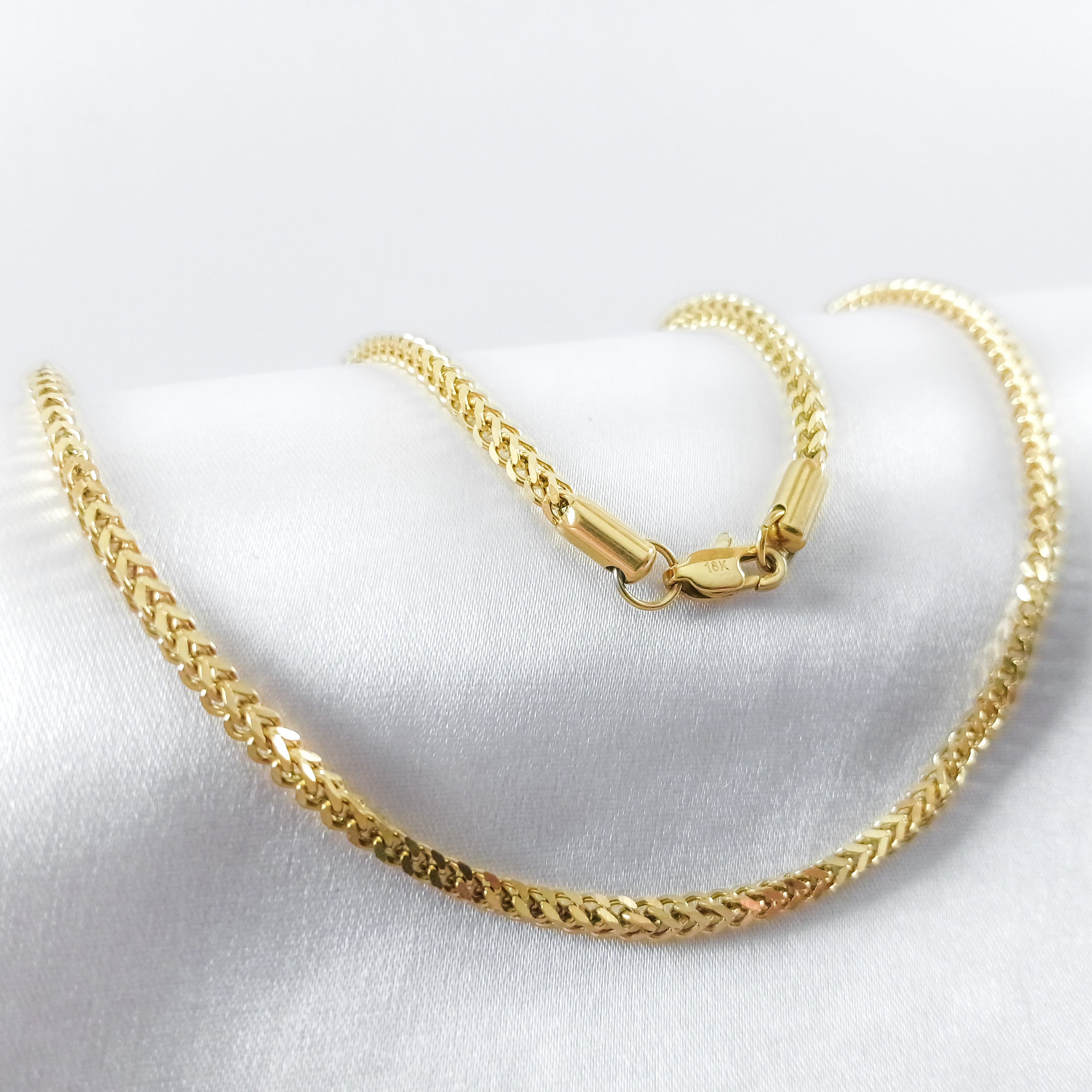 Cadena Franco en Oro Laminado 18K Mujer