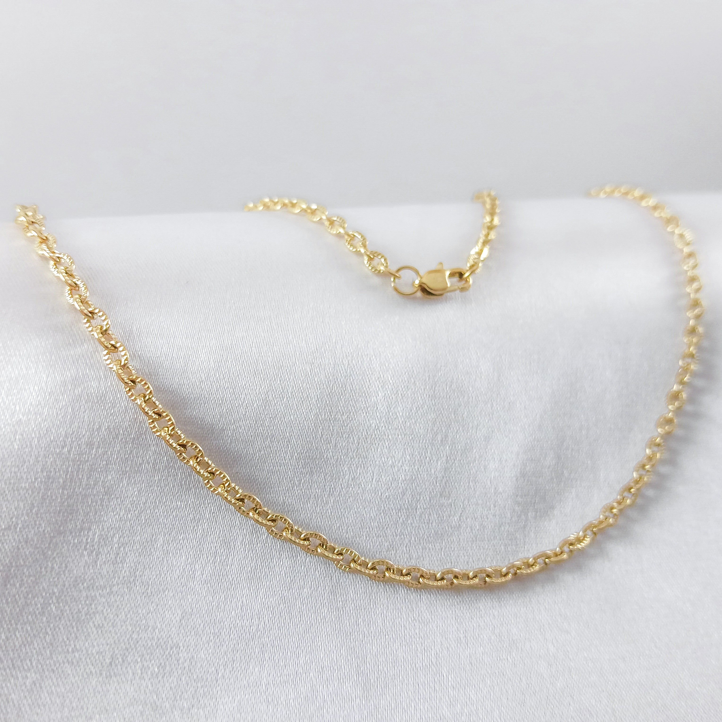 Cadena Ovalo en Oro Laminado 18K Mujer