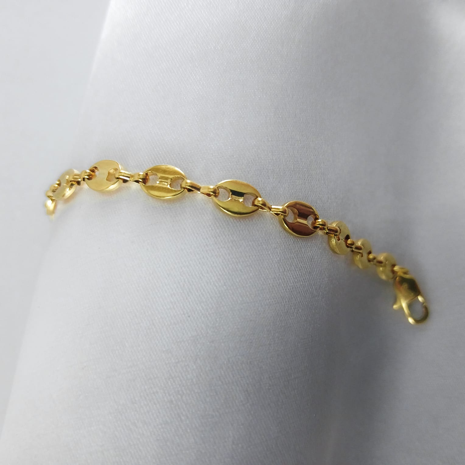 Pulso Grano de Cafe en Oro Laminado 18K Mujer