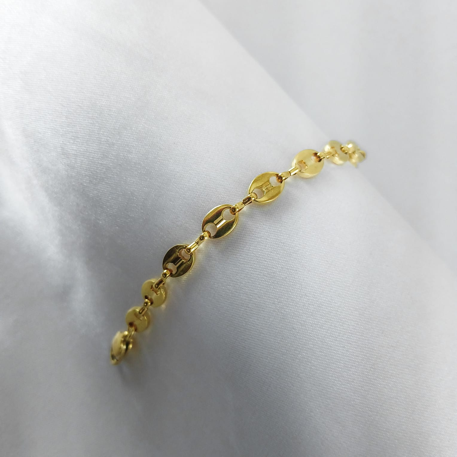 Pulso Grano de Cafe en Oro Laminado 18K Mujer