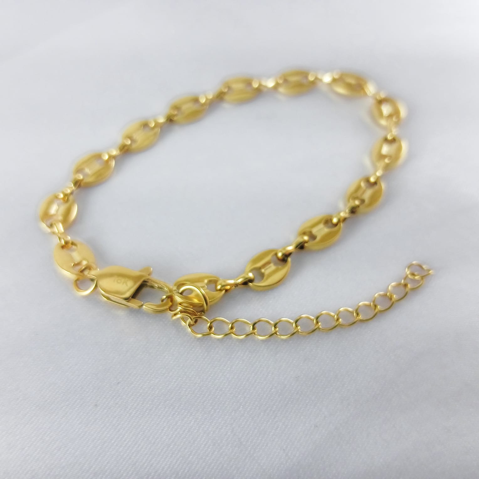 Pulso Grano de Cafe en Oro Laminado 18K Mujer