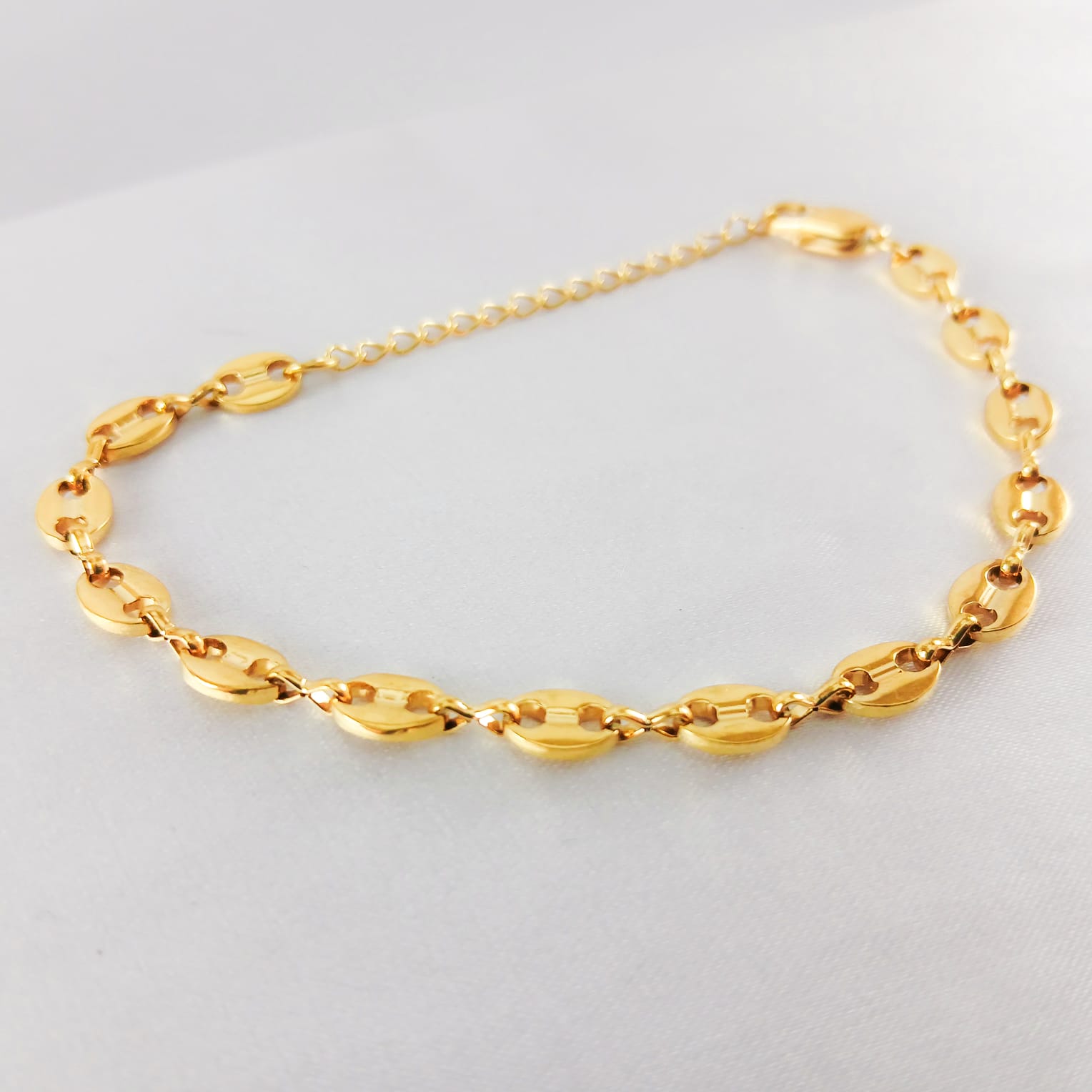 Pulso Grano de Cafe en Oro Laminado 18K Mujer